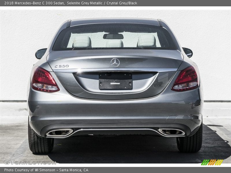Selenite Grey Metallic / Crystal Grey/Black 2018 Mercedes-Benz C 300 Sedan