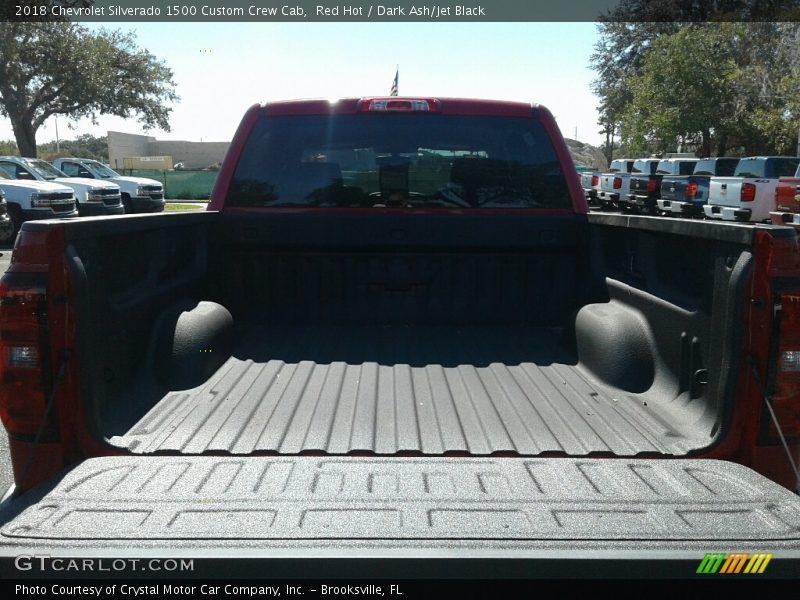 Red Hot / Dark Ash/Jet Black 2018 Chevrolet Silverado 1500 Custom Crew Cab