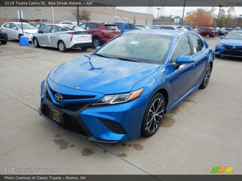 Blue Streak Metallic / Ash 2018 Toyota Camry SE