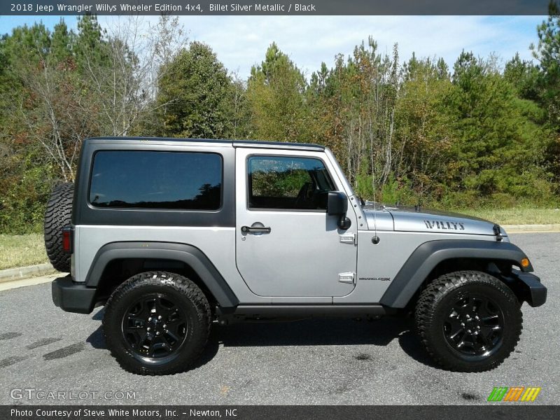 Billet Silver Metallic / Black 2018 Jeep Wrangler Willys Wheeler Edition 4x4