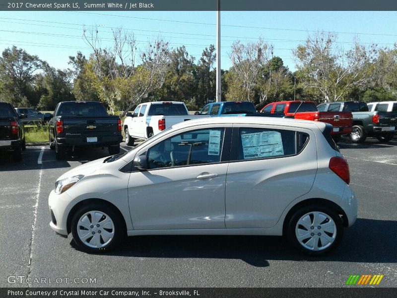 Summit White / Jet Black 2017 Chevrolet Spark LS