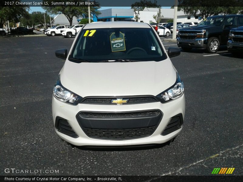 Summit White / Jet Black 2017 Chevrolet Spark LS