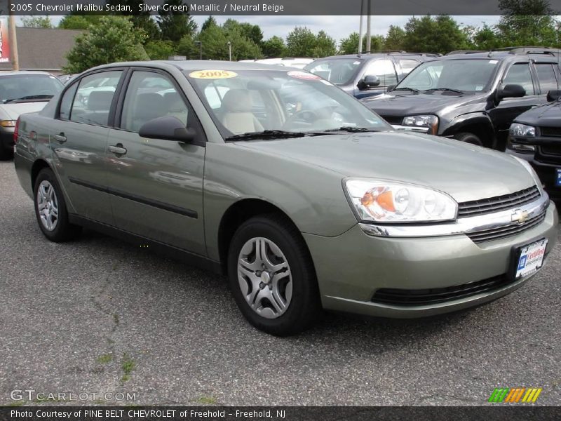 Silver Green Metallic / Neutral Beige 2005 Chevrolet Malibu Sedan