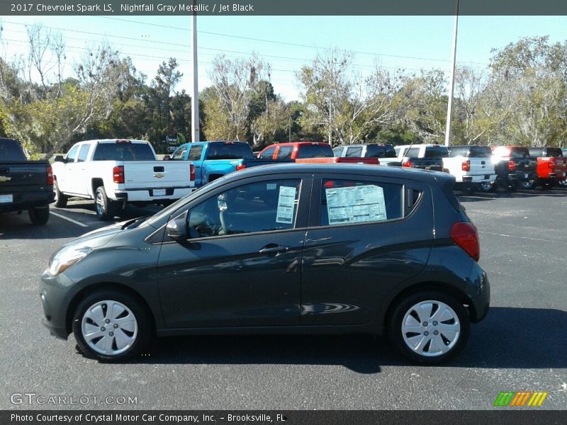 Nightfall Gray Metallic / Jet Black 2017 Chevrolet Spark LS