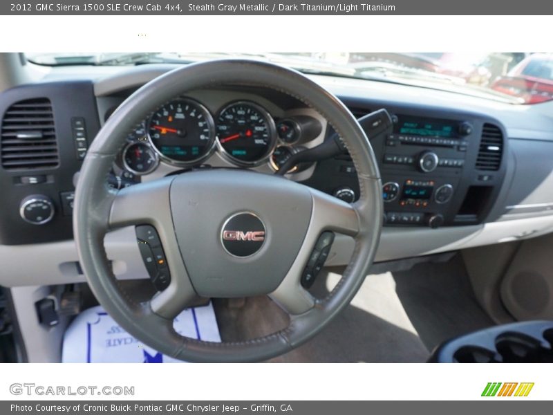 Stealth Gray Metallic / Dark Titanium/Light Titanium 2012 GMC Sierra 1500 SLE Crew Cab 4x4
