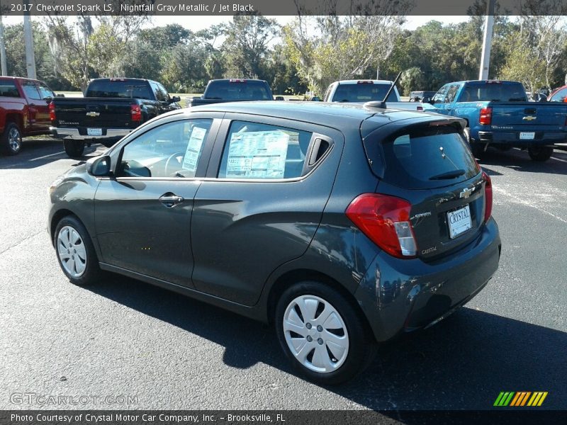 Nightfall Gray Metallic / Jet Black 2017 Chevrolet Spark LS