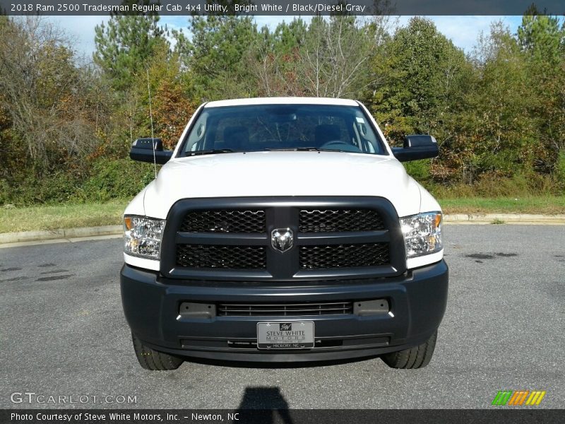 Bright White / Black/Diesel Gray 2018 Ram 2500 Tradesman Regular Cab 4x4 Utility