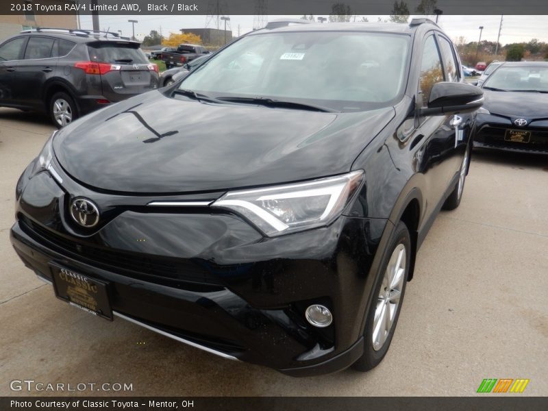 Black / Black 2018 Toyota RAV4 Limited AWD