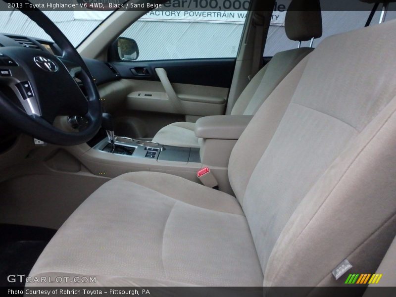 Black / Sand Beige 2013 Toyota Highlander V6 4WD