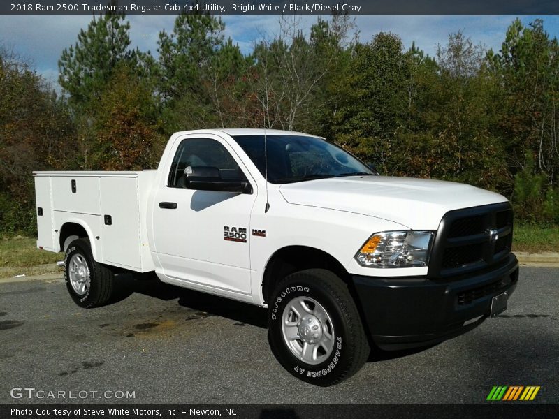 Bright White / Black/Diesel Gray 2018 Ram 2500 Tradesman Regular Cab 4x4 Utility