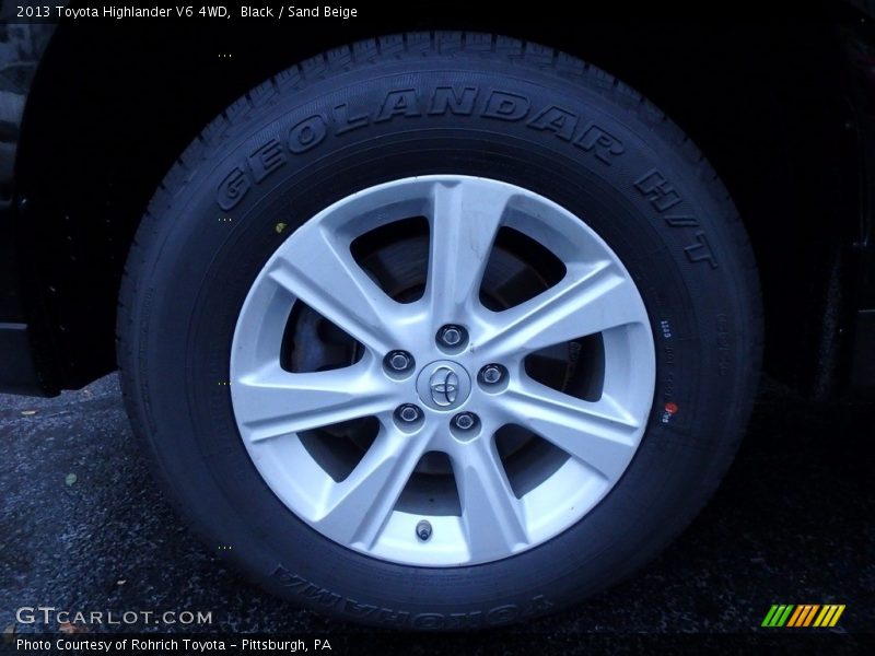 Black / Sand Beige 2013 Toyota Highlander V6 4WD
