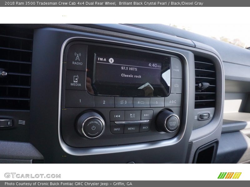 Brilliant Black Crystal Pearl / Black/Diesel Gray 2018 Ram 3500 Tradesman Crew Cab 4x4 Dual Rear Wheel