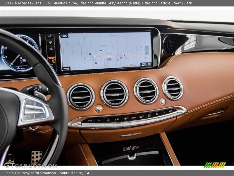 designo Alanite Grey Magno (Matte) / designo Saddle Brown/Black 2017 Mercedes-Benz S 550 4Matic Coupe