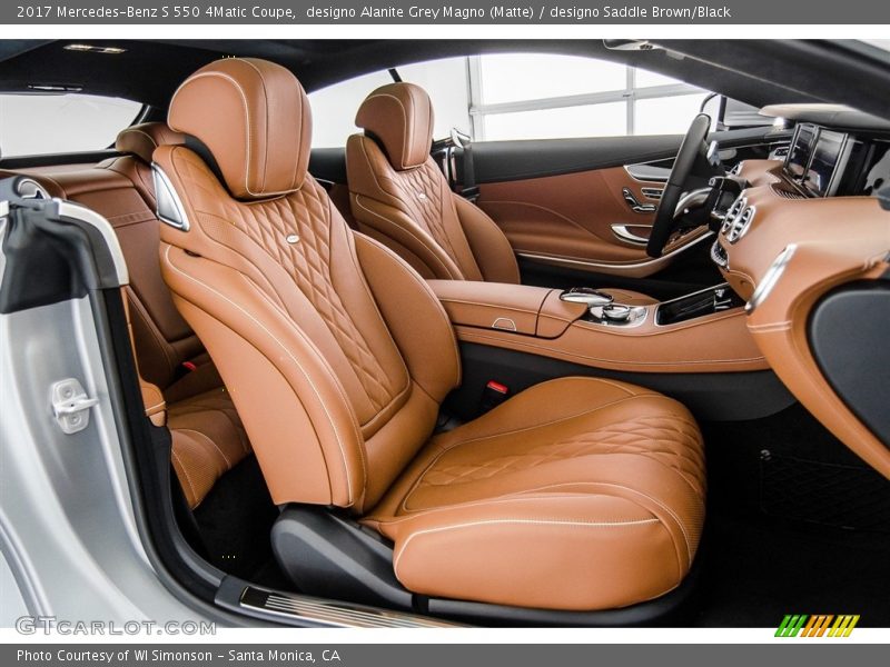 designo Alanite Grey Magno (Matte) / designo Saddle Brown/Black 2017 Mercedes-Benz S 550 4Matic Coupe