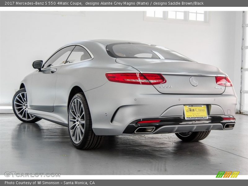 designo Alanite Grey Magno (Matte) / designo Saddle Brown/Black 2017 Mercedes-Benz S 550 4Matic Coupe