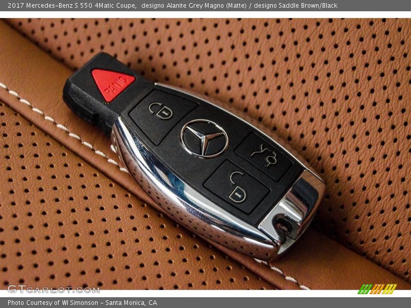 designo Alanite Grey Magno (Matte) / designo Saddle Brown/Black 2017 Mercedes-Benz S 550 4Matic Coupe