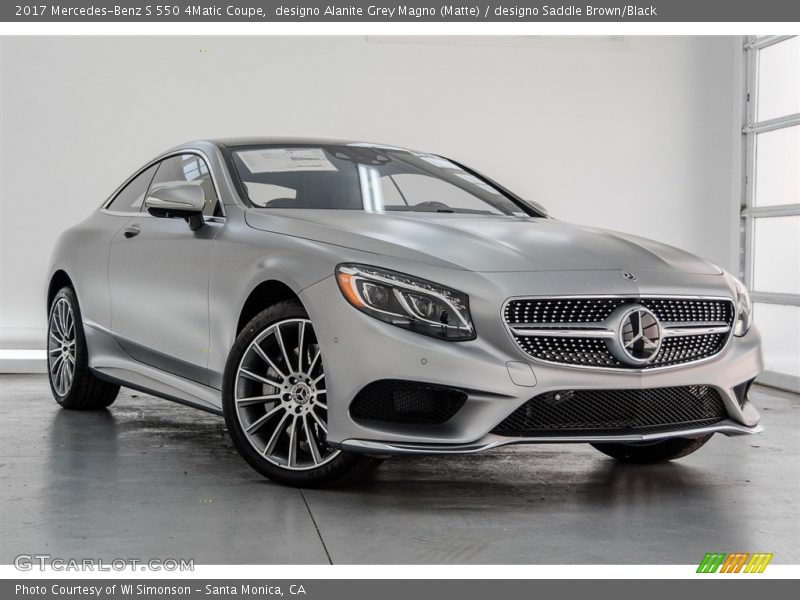 designo Alanite Grey Magno (Matte) / designo Saddle Brown/Black 2017 Mercedes-Benz S 550 4Matic Coupe