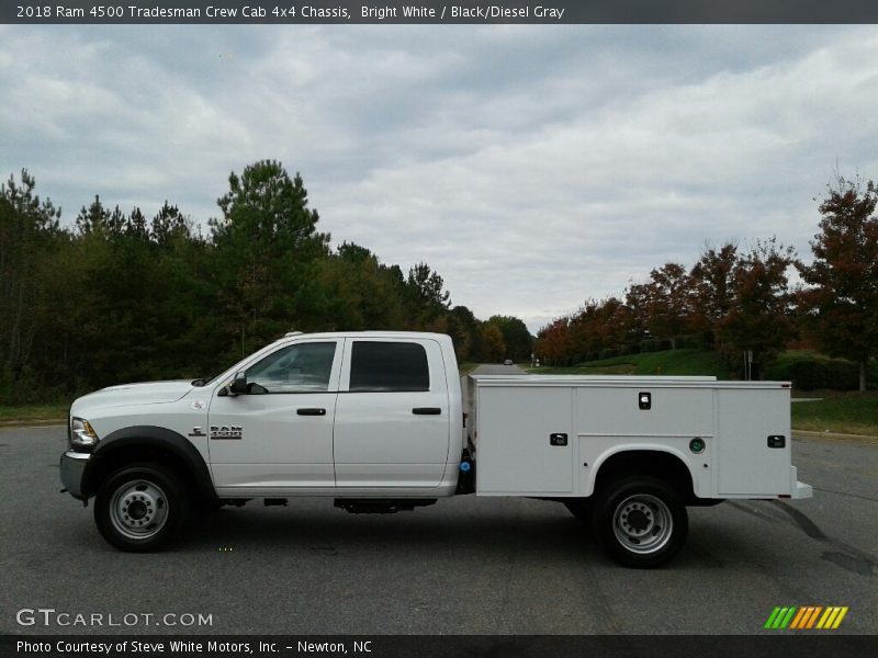 Bright White / Black/Diesel Gray 2018 Ram 4500 Tradesman Crew Cab 4x4 Chassis