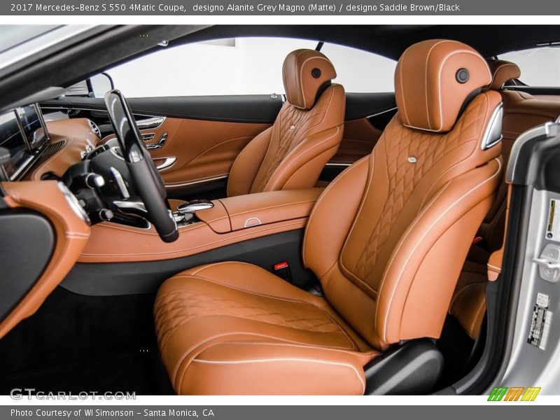 designo Alanite Grey Magno (Matte) / designo Saddle Brown/Black 2017 Mercedes-Benz S 550 4Matic Coupe