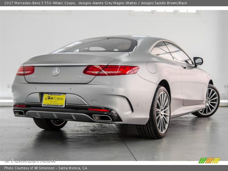 designo Alanite Grey Magno (Matte) / designo Saddle Brown/Black 2017 Mercedes-Benz S 550 4Matic Coupe