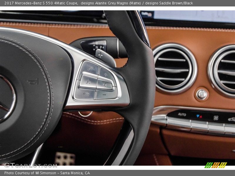 designo Alanite Grey Magno (Matte) / designo Saddle Brown/Black 2017 Mercedes-Benz S 550 4Matic Coupe