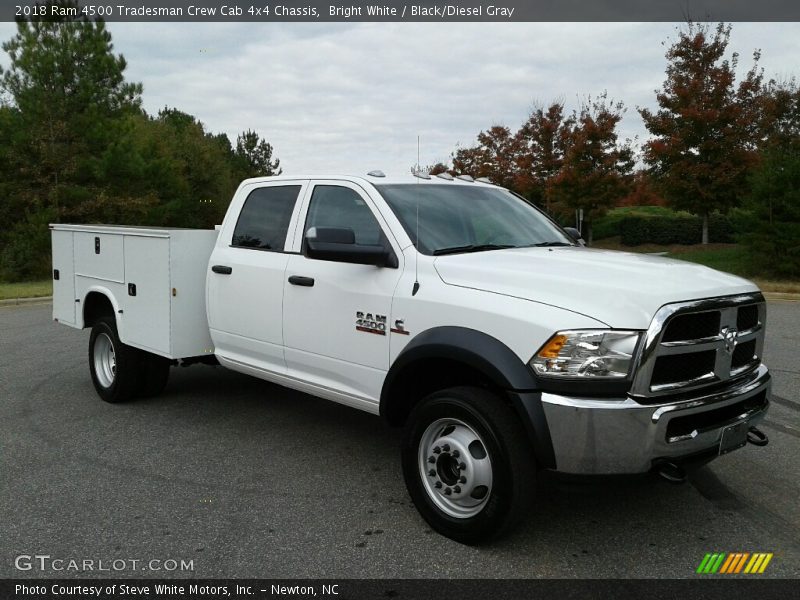 Bright White / Black/Diesel Gray 2018 Ram 4500 Tradesman Crew Cab 4x4 Chassis