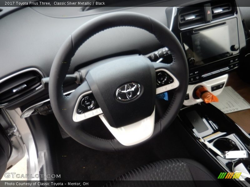 Classic Silver Metallic / Black 2017 Toyota Prius Three