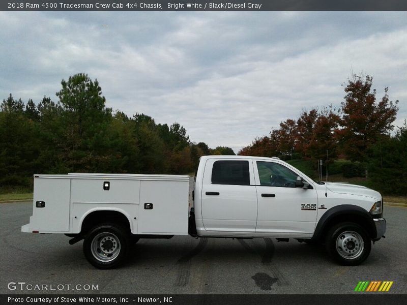 Bright White / Black/Diesel Gray 2018 Ram 4500 Tradesman Crew Cab 4x4 Chassis
