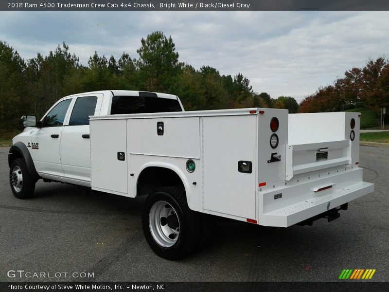 Bright White / Black/Diesel Gray 2018 Ram 4500 Tradesman Crew Cab 4x4 Chassis