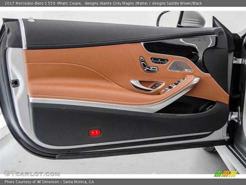 designo Alanite Grey Magno (Matte) / designo Saddle Brown/Black 2017 Mercedes-Benz S 550 4Matic Coupe