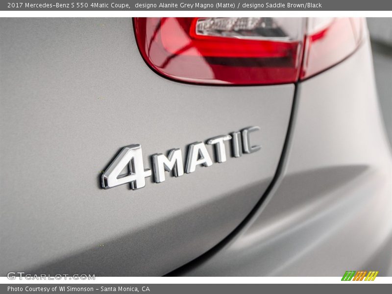 designo Alanite Grey Magno (Matte) / designo Saddle Brown/Black 2017 Mercedes-Benz S 550 4Matic Coupe