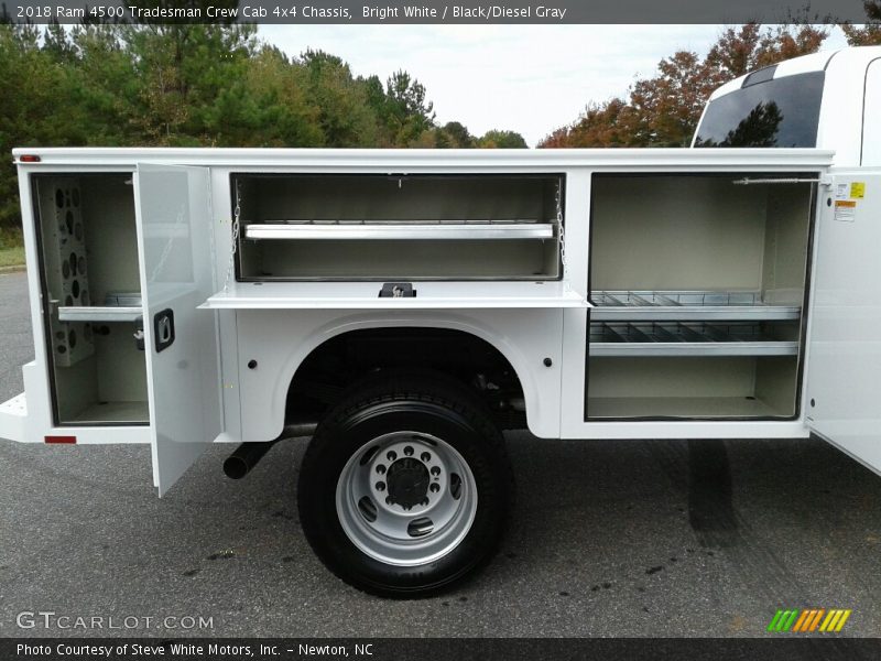 Bright White / Black/Diesel Gray 2018 Ram 4500 Tradesman Crew Cab 4x4 Chassis
