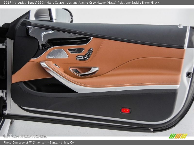 designo Alanite Grey Magno (Matte) / designo Saddle Brown/Black 2017 Mercedes-Benz S 550 4Matic Coupe