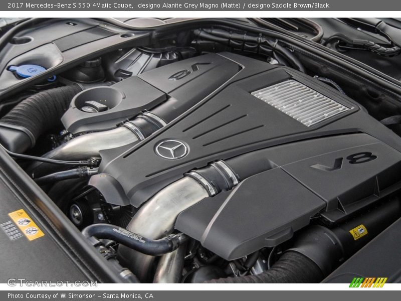 designo Alanite Grey Magno (Matte) / designo Saddle Brown/Black 2017 Mercedes-Benz S 550 4Matic Coupe