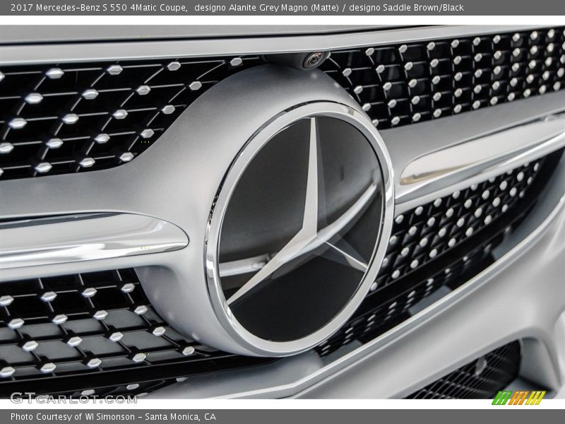 designo Alanite Grey Magno (Matte) / designo Saddle Brown/Black 2017 Mercedes-Benz S 550 4Matic Coupe