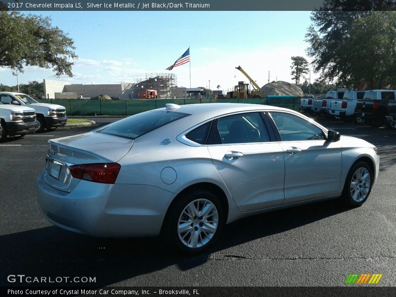 Silver Ice Metallic / Jet Black/Dark Titanium 2017 Chevrolet Impala LS