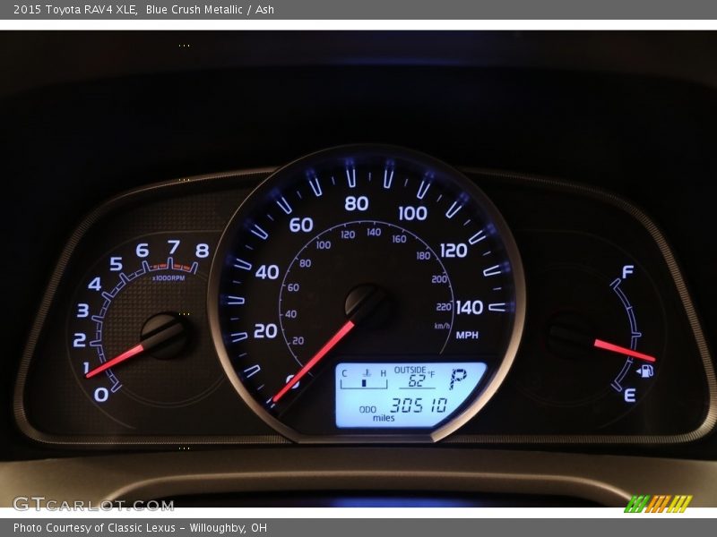 Blue Crush Metallic / Ash 2015 Toyota RAV4 XLE
