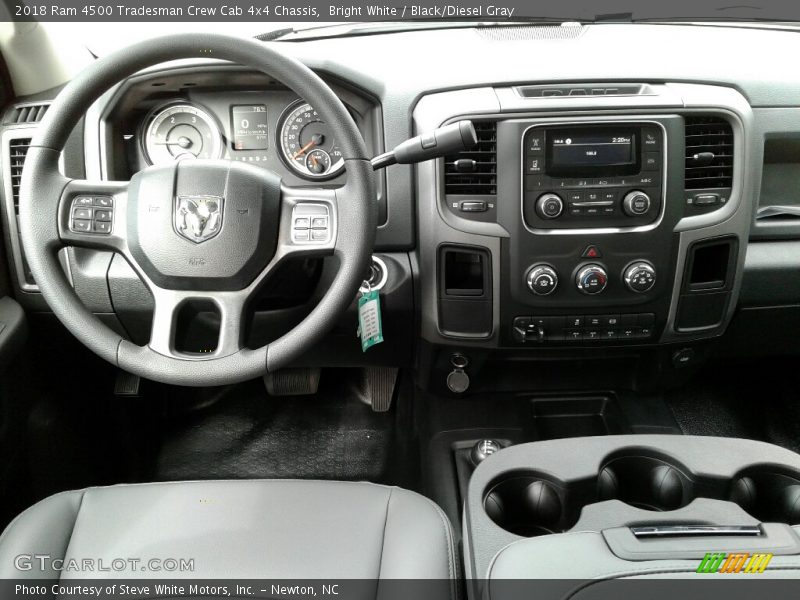 Bright White / Black/Diesel Gray 2018 Ram 4500 Tradesman Crew Cab 4x4 Chassis