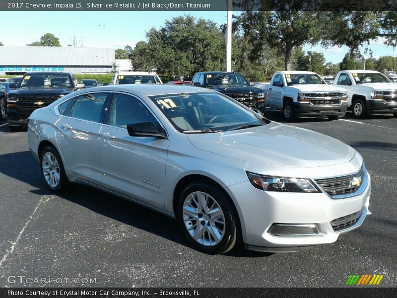 Silver Ice Metallic / Jet Black/Dark Titanium 2017 Chevrolet Impala LS