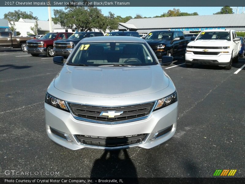 Silver Ice Metallic / Jet Black/Dark Titanium 2017 Chevrolet Impala LS