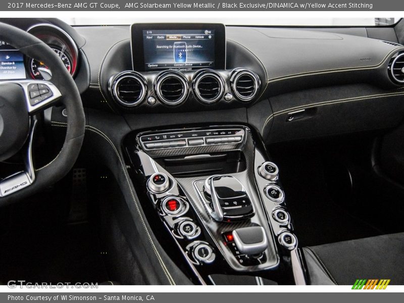 Dashboard of 2017 AMG GT Coupe