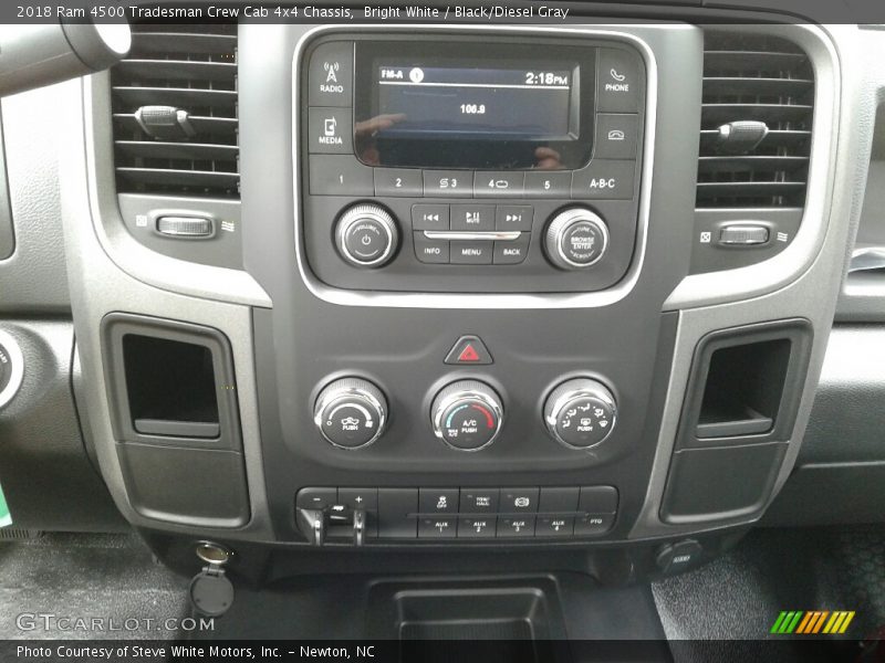 Bright White / Black/Diesel Gray 2018 Ram 4500 Tradesman Crew Cab 4x4 Chassis