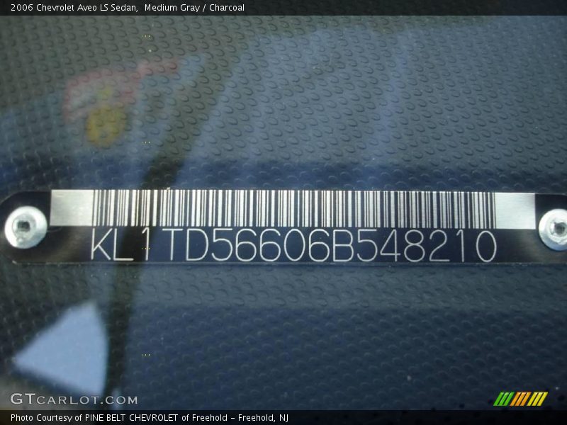 Medium Gray / Charcoal 2006 Chevrolet Aveo LS Sedan