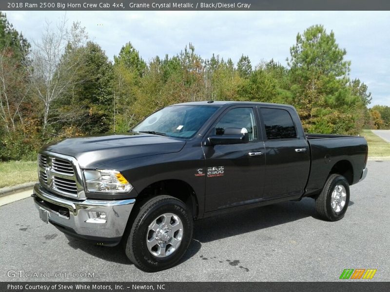 Granite Crystal Metallic / Black/Diesel Gray 2018 Ram 2500 Big Horn Crew Cab 4x4