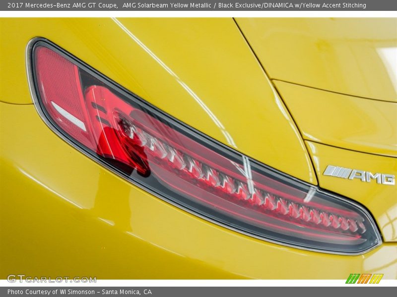 AMG Solarbeam Yellow Metallic / Black Exclusive/DINAMICA w/Yellow Accent Stitching 2017 Mercedes-Benz AMG GT Coupe