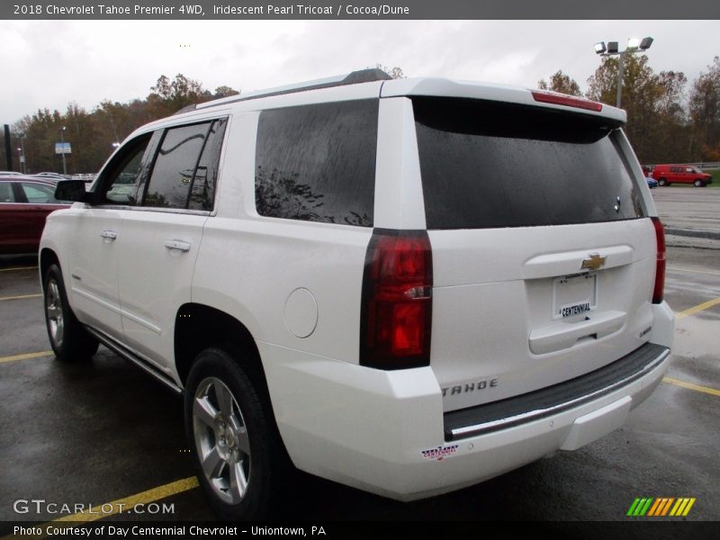 Iridescent Pearl Tricoat / Cocoa/Dune 2018 Chevrolet Tahoe Premier 4WD