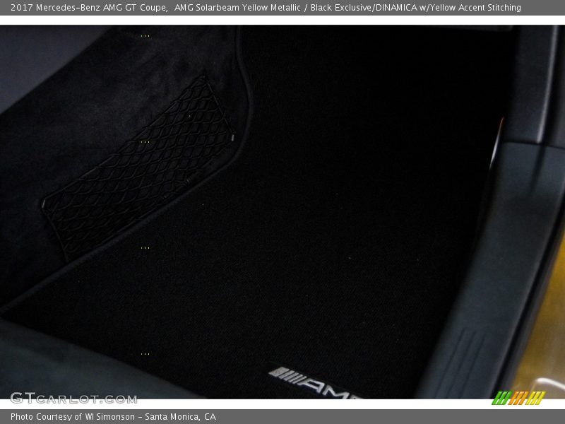 AMG Solarbeam Yellow Metallic / Black Exclusive/DINAMICA w/Yellow Accent Stitching 2017 Mercedes-Benz AMG GT Coupe