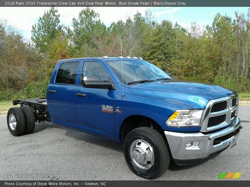  2018 3500 Tradesman Crew Cab 4x4 Dual Rear Wheel Blue Streak Pearl