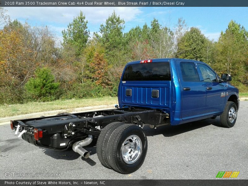 Blue Streak Pearl / Black/Diesel Gray 2018 Ram 3500 Tradesman Crew Cab 4x4 Dual Rear Wheel