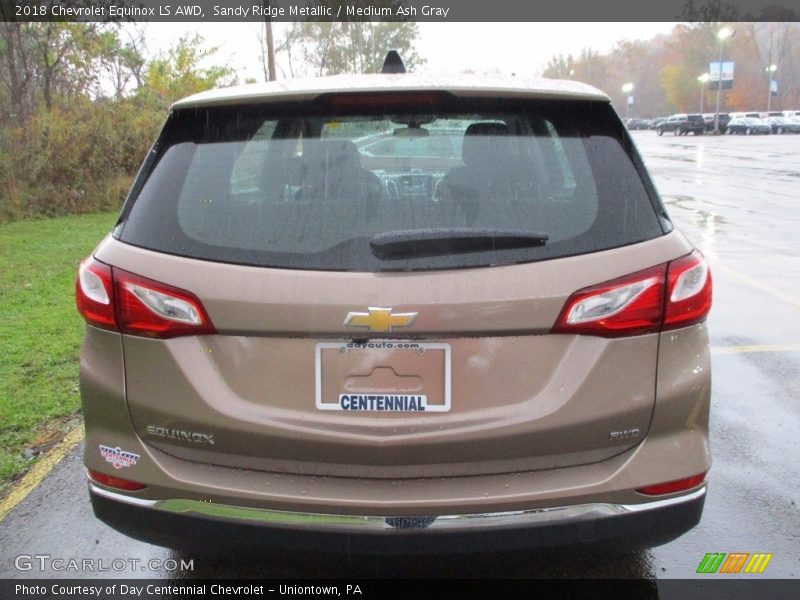 Sandy Ridge Metallic / Medium Ash Gray 2018 Chevrolet Equinox LS AWD